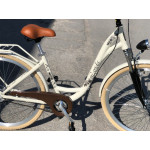 Dámsky retro bicykel Hliníkový 28" Lavida 3-prevodový [A] Krémová